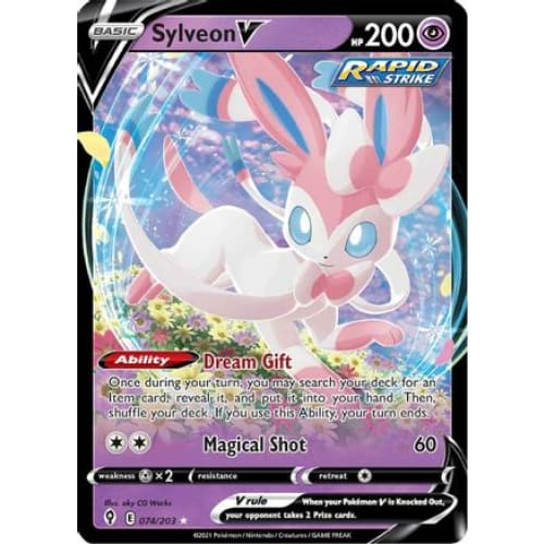 Sylveon V (074/203) Holo Rare Holofoil - Single