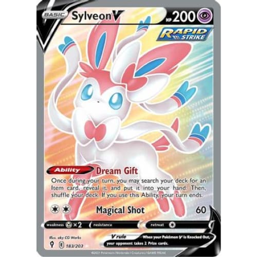 Sylveon V (183/203) Ultra Rare Holofoil - Single