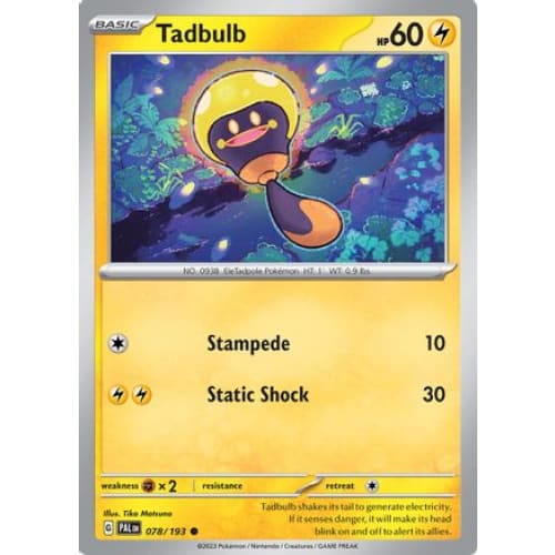 Tadbulb - 078/193 (78) Common Reverse Holofoil - Single