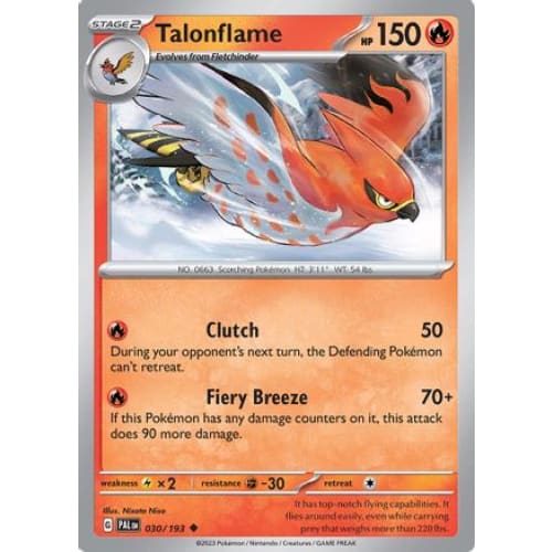Talonflame (30) Uncommon Reverse Holofoil - Single