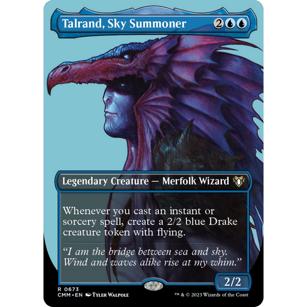 Talrand Sky Summoner (CMM-673) (Borderless) - Single