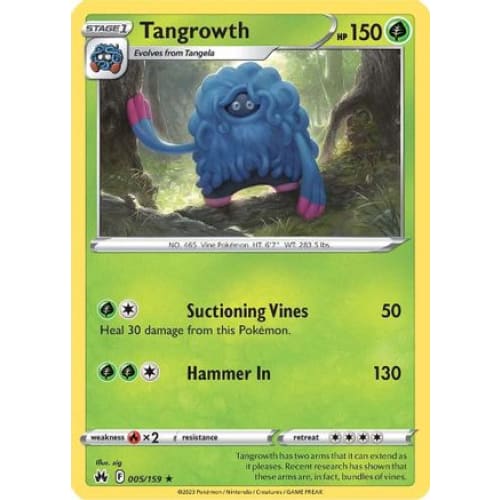 Tangrowth (005) Rare Classic Reverse Holofoil - Single