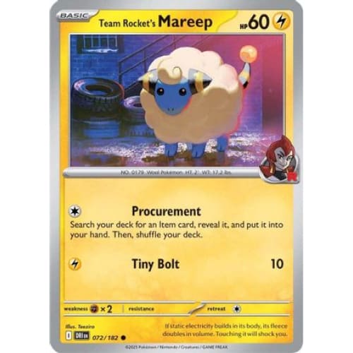 Team Rocket’s Mareep (72) Common - Single