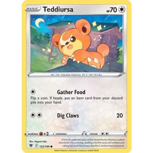 Teddiursa (122/189) Common - Single
