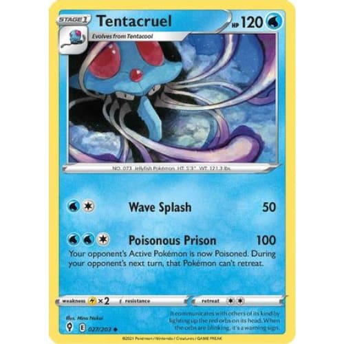 Tentacruel (027/203) Uncommon Reverse Holofoil - Single