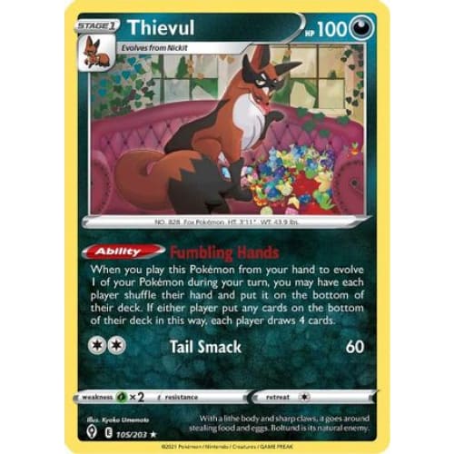 Thievul (105/203) Rare Classic Reverse Holofoil - Single