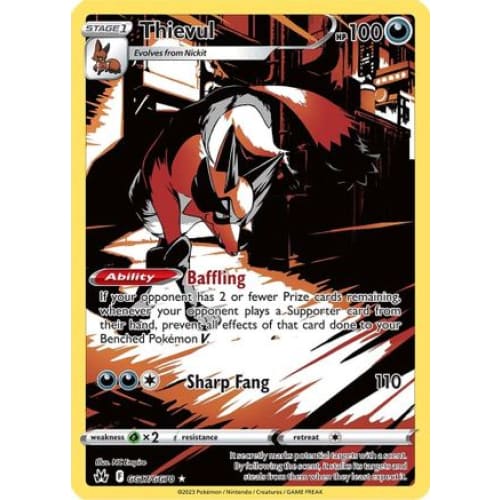 Thievul (GG17) Holo Rare Holofoil - Single