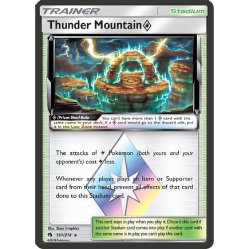 Thunder Mountain ◇ (191/214) Rare Prism Star Holofoil