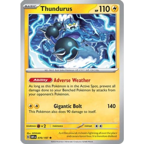 Thundurus (70) Rare Classic Reverse Holofoil - Single