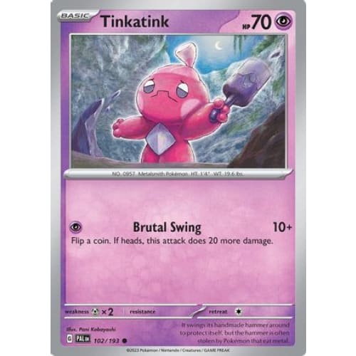 Tinkatink - 102/193 (102) Common Reverse Holofoil - Single