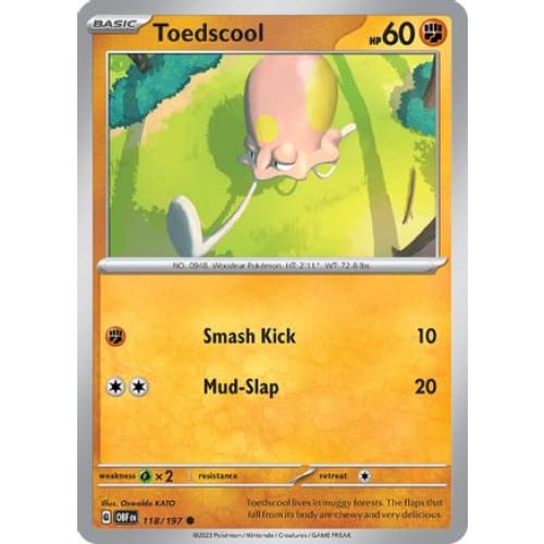 Toedscool (118) Common Reverse Holofoil - Single