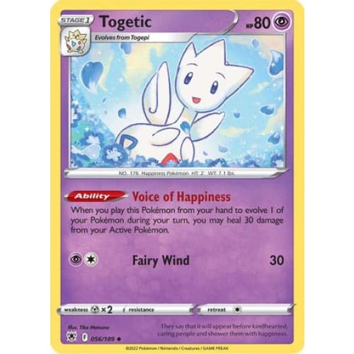Togetic (056/189) Uncommon Reverse Holofoil - Single
