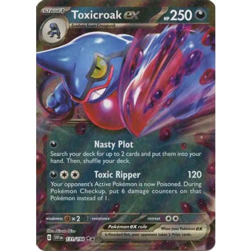 Toxicroak ex - 131/198 (131) Double Rare Holofoil - Single