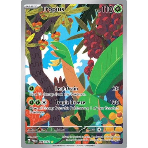 Tropius - 195/193 (195) Illustration Rare Holofoil - Single