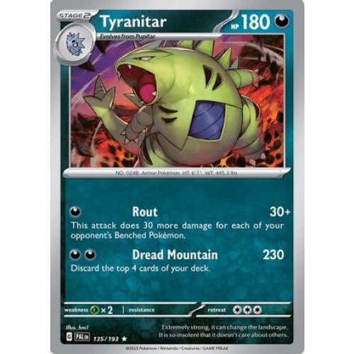 Tyranitar (135) Rare Classic Reverse Holofoil - Single