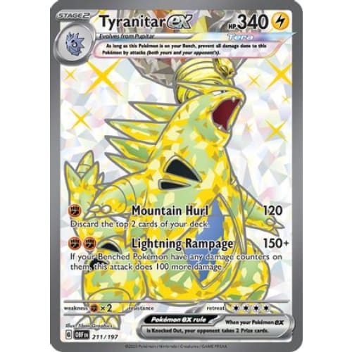 Tyranitar ex (211/197) Ultra Rare - Single