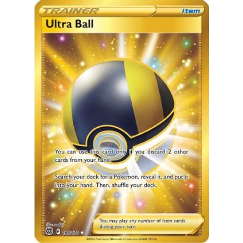 Ultra Ball (186/172) Secret Rare Holofoil - Single