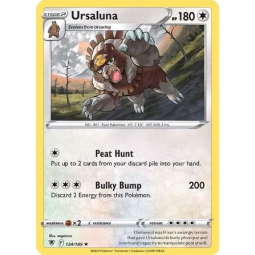 Ursaluna (124/189) Rare Classic Reverse Holofoil - Single