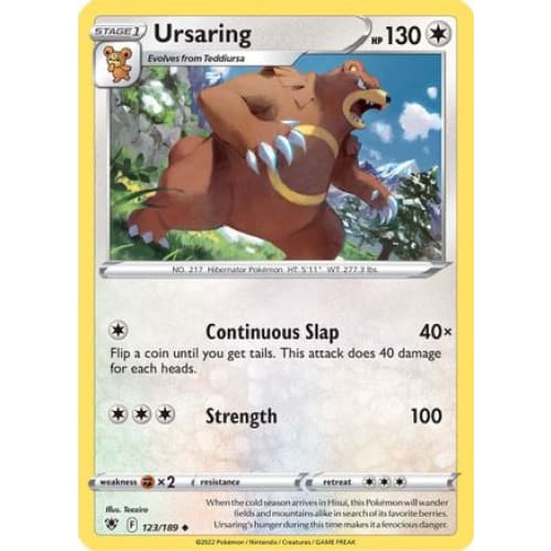 Ursaring (123/189) Uncommon Reverse Holofoil - Single