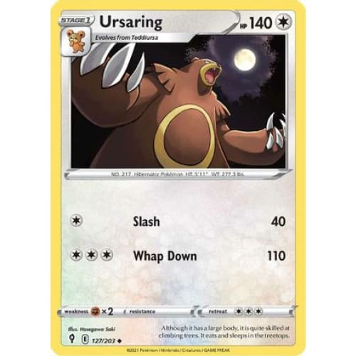 Ursaring (127/203) Uncommon Reverse Holofoil - Single
