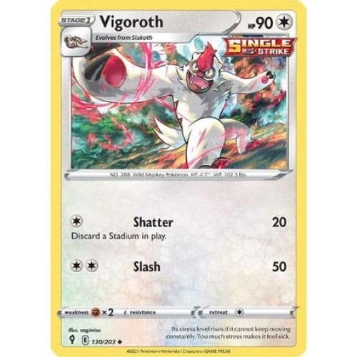 Vigoroth (130/203) Uncommon - Single