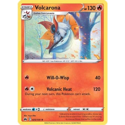 Volcarona (025) Rare Classic Reverse Holofoil - Single