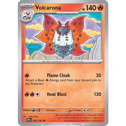 Volcarona (041/197) Uncommon Reverse Holofoil - Single