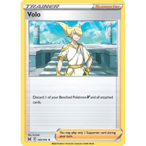 Volo (169/196) Holo Rare Reverse Holofoil - Single