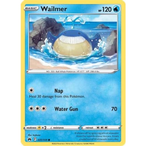 Wailmer (031) Common Reverse Holofoil - Single