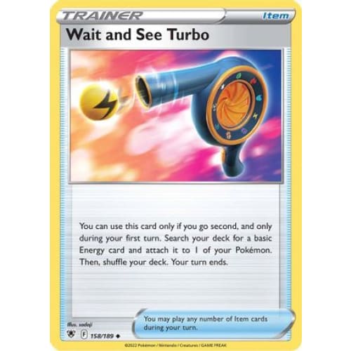 Wait and See Turbo (158/189) Uncommon Reverse Holofoil