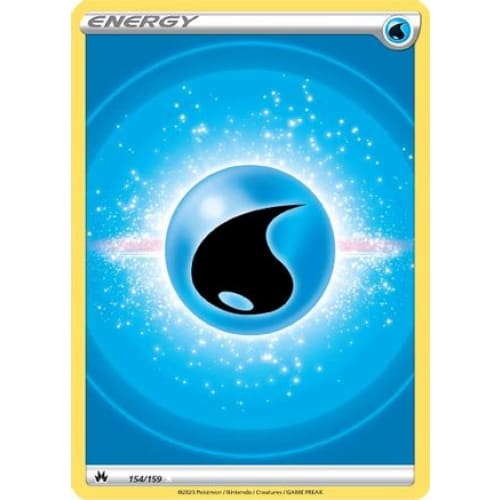 Water Energy (Texture Full Art) (154) Ultra Rare Holofoil