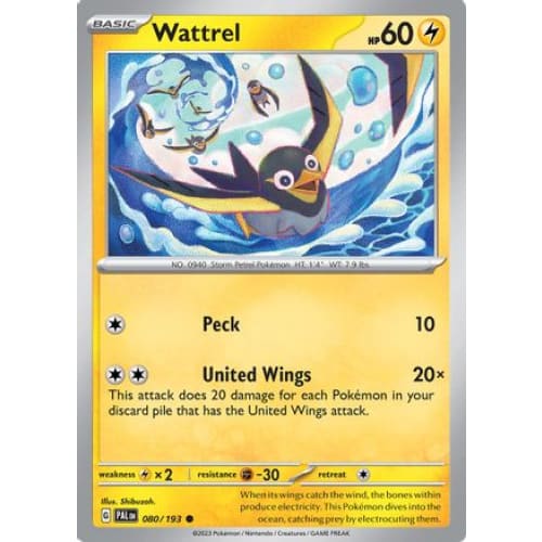 Wattrel - 080/193 (80) Common Reverse Holofoil - Single