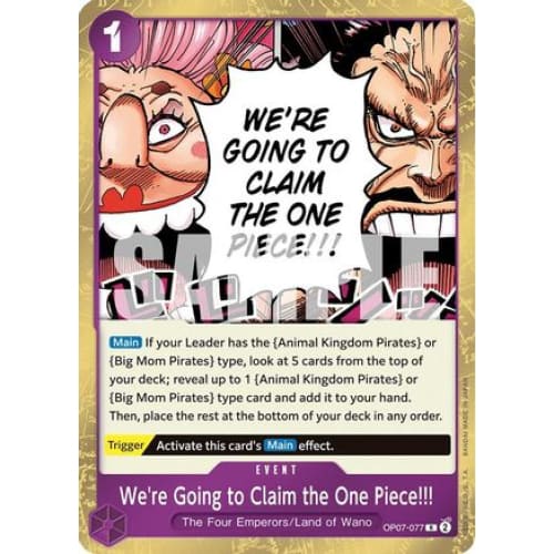 We’re Going to Claim the One Piece!!! OP07-077 R 500 Years