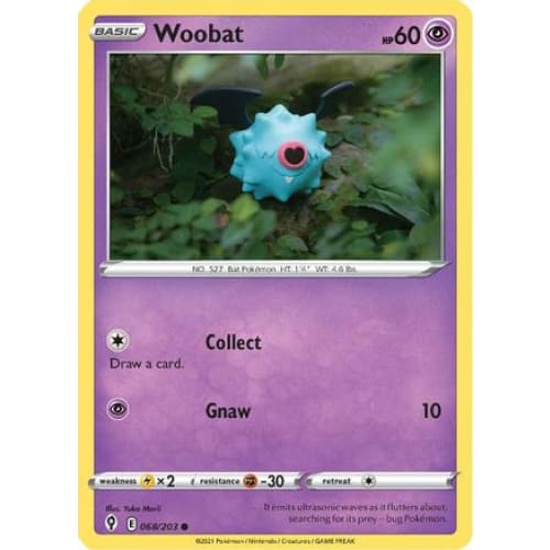 Woobat (068/203) Common Reverse Holofoil - Single
