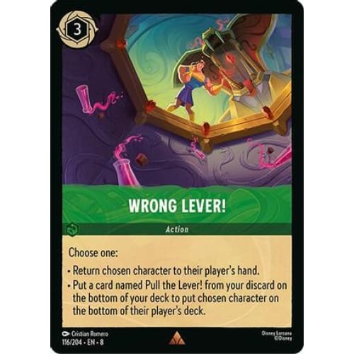 Wrong Lever! (116/204) - Reign of Jafar Cold Foil - Single