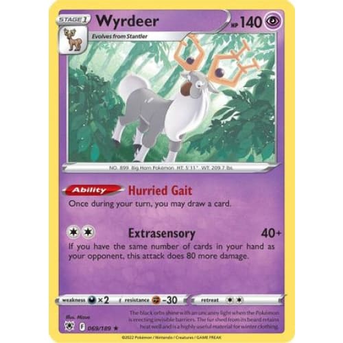 Wyrdeer (069/189) Holo Rare Holofoil - Single