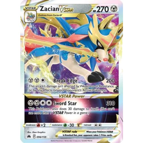 Zacian VSTAR (096) Ultra Rare Holofoil - Single