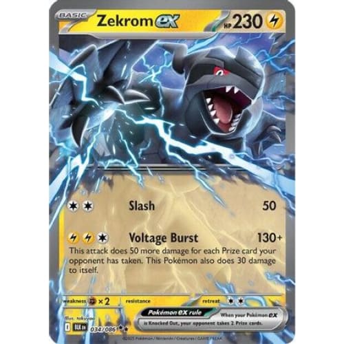 Zekrom ex (34) Double Rare Holofoil - Single