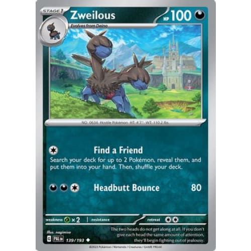 Zweilous (139) Uncommon Reverse Holofoil - Single