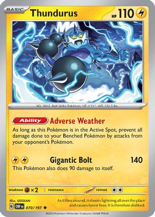 Thundurus (70) Rare Classic Holofoil – Hobbiesville