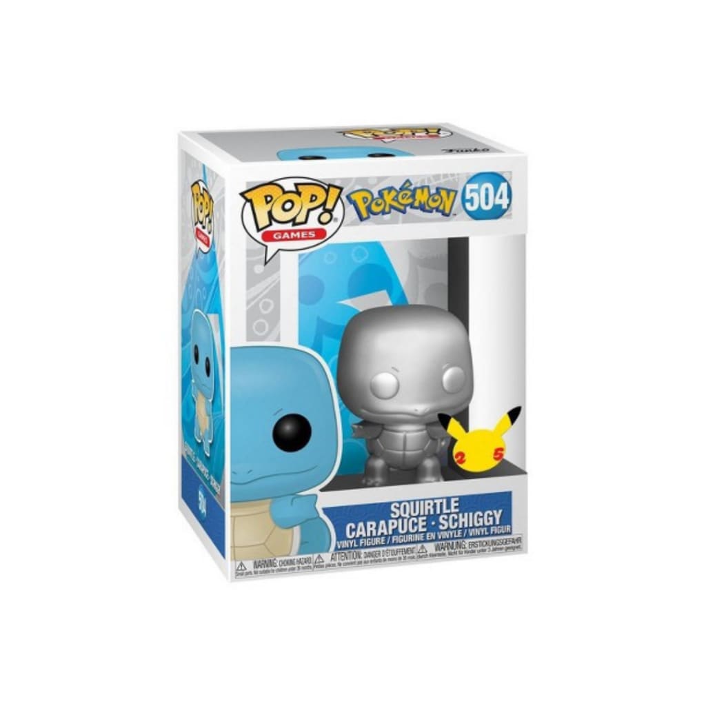 Funko Pop! Pokemon - Squirtle Silver Metallic 25th – Hobbiesville