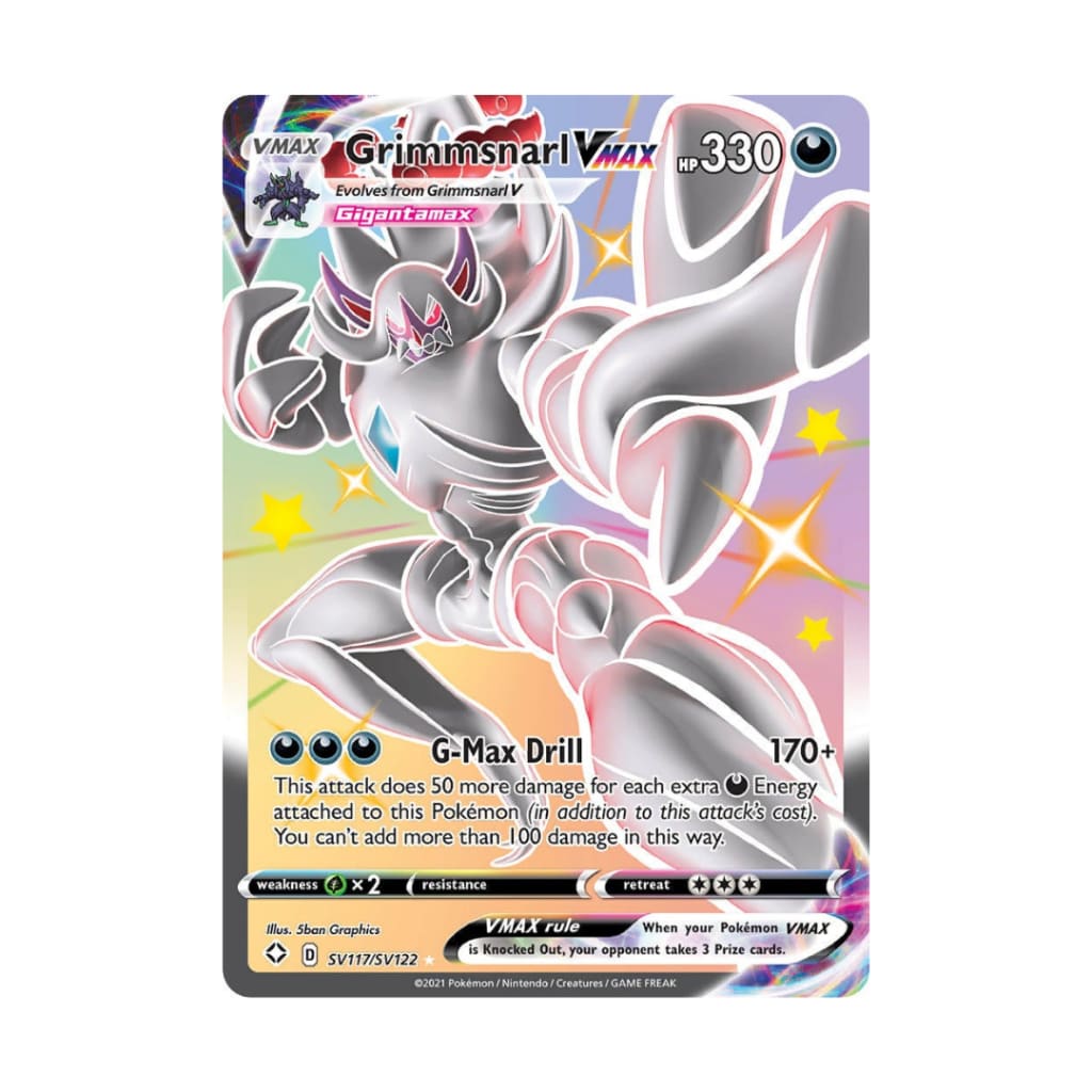pokemon cards surging sparks value Grimmsnarl Vmax - Sv117/sv122