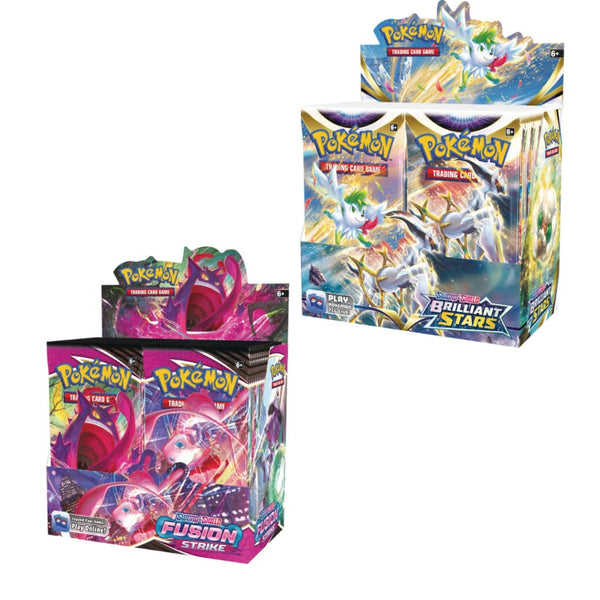 Pokemon Brilliant Stars Booster Box + Fusion Strike Booster – Hobbiesville