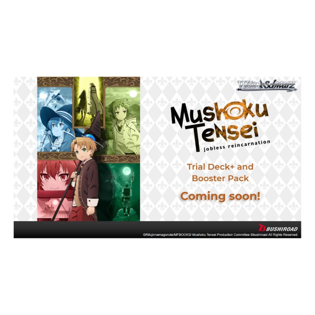 pre Order) Weiss Schwarz - Mushoku Tensei Booster Box Hobbiesville pre Order) Weiss Schwarz - Mushoku Tensei Booster Box Hobbiesville