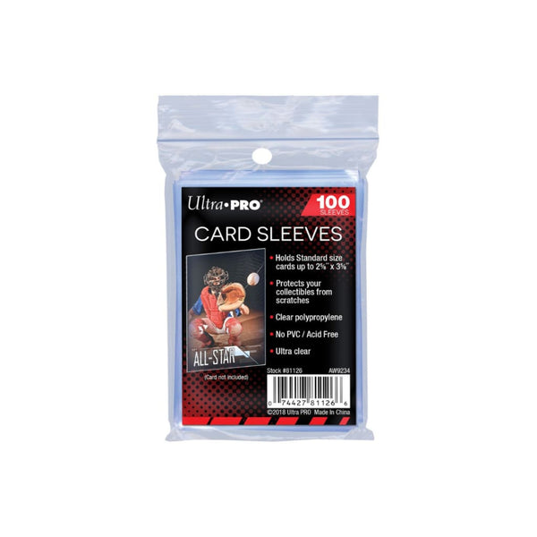 ultra pro 2-1/2 x 3-1/2 soft card sleeves 100ct pack Ultra Pro - Card Sleeves
