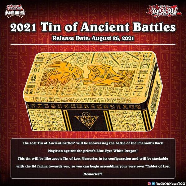 Sealed Trading Card Tins 2021 Yu-Gi-Oh! Ancient Battles Mega Tin Case | Factory Sealed, 12 Tins, Yugi Set Factory Sealed Yu-Gi-Oh! Tins Sealed Trading Card Tins 2021 Yu-Gi-Oh! Ancient Battles Mega Tin Case | Factory Sealed, 12 Tins, Yugi Set Factory Sealed Yu-Gi-Oh! Tins